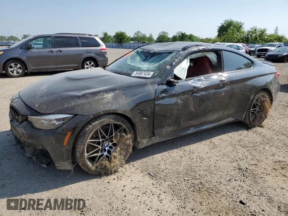 2019 BMW M4 with VIN WBS4Y9C57KAH82926, listed as a Copart auction lot 54907434 with 65,253 mi miles and Non Repairable. Bid and sale history available at carsss.com. Image 1.
