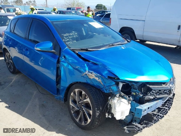 2018 Toyota Corolla iM with VIN JTNKARJE8JJ556357, listed as a IAAI auction lot 41687151 with 111,530 mi miles. Bid and sale history available at carsss.com. Image 1.