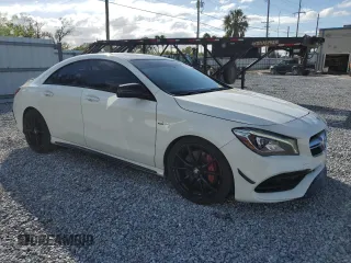 2018 Mercedes-Benz CLA with VIN WDDSJ5CB3JN558564, listed as a Copart auction lot 84856284 with 92,661 mi miles and Salvage Title. Bid and sale history available at carsss.com. Image 4.
