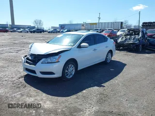 2015 Nissan Sentra SV with VIN 3N1AB7AP5FY350356, listed as a IAAI auction lot 41851745 with 136,182 mi miles and . Bid and sale history available at DreamBid. Image 2.