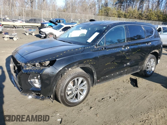 2019 Hyundai Santa Fe SEL with VIN 5NMS33AD6KH084038, listed as a Copart auction lot 42637895 with 70,456 mi miles and Salvage Title. Bid and sale history available at carsss.com. Image 1.