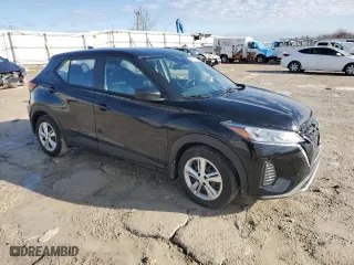 2021 Nissan Kicks S with VIN 3N1CP5BVXML496225, listed as a Copart auction lot 46802765 with 43,885 mi miles and Salvage Title. Bid and sale history available at carsss.com. Image 4.