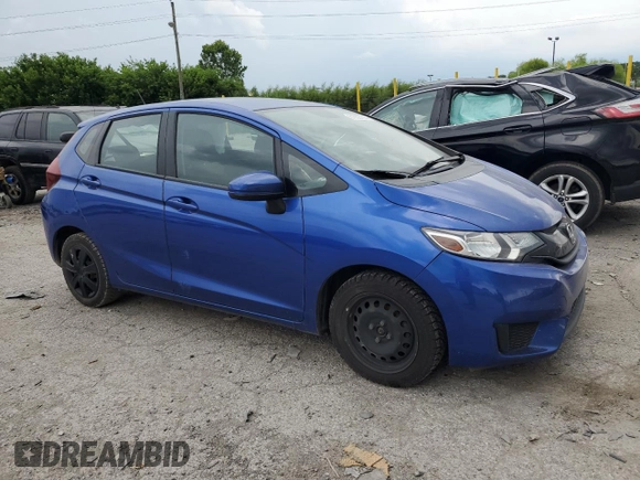 2017 Honda Fit LX with VIN 3HGGK5H55HM703996, listed as a Copart auction lot 61653735 with 77,028 mi miles and Salvage title. Bid and sale history available at DreamBid. Image 4.