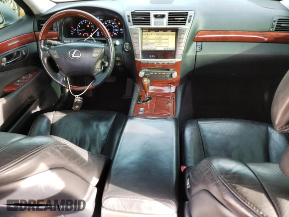 2012 Lexus LS 460 with VIN JTHCL5EF8C5014605, listed as a Copart auction lot 81706824 with Not provided miles and Salvage title. Bid and sale history available at DreamBid. Image 8.