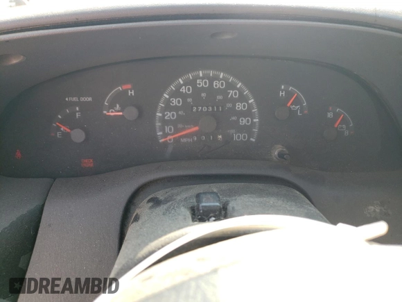 1998 Ford F-150 with VIN 1FTZF1821WKA63445, listed as a Copart auction lot 62563374 with 270,311 mi miles and Salvage title. Bid and sale history available at DreamBid. Image 9.