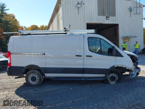 2023 Ford Transit Cargo with VIN 1FTBR1Y86PKA79798, listed as a IAAI auction lot 40155361 with 28,670 mi miles and . Bid and sale history available at DreamBid. Image 12.