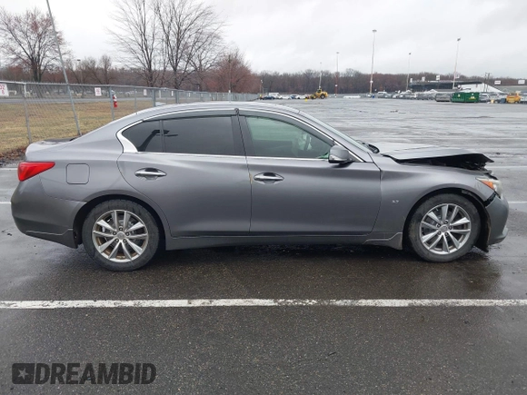 2014 Infiniti Q50 Premium with VIN JN1BV7AR7EM686881, listed as a IAAI auction lot 41812109 with 161,994 mi miles. Bid and sale history available at carsss.com. Image 13.