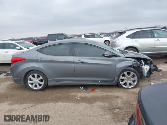 2013 Hyundai Elantra Limited with VIN 5NPDH4AEXDH451649, listed as a IAAI auction lot 41691494 with 124,827 mi miles and . Bid and sale history available at DreamBid. Image 14.
