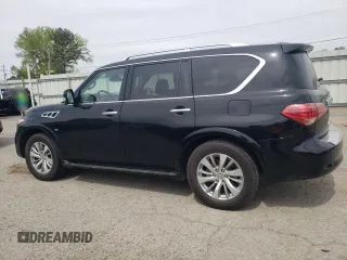 2017 Infiniti QX80 z VIN JN8AZ2NF3H9644462, wystawiony jako Copart lot #50881475 z przebiegiem 162 826 mil mil oraz Szkoda całkowita • Salvage title. Historia ofert i sprzedaży dostępna na DreamBid. Obrazek 2.