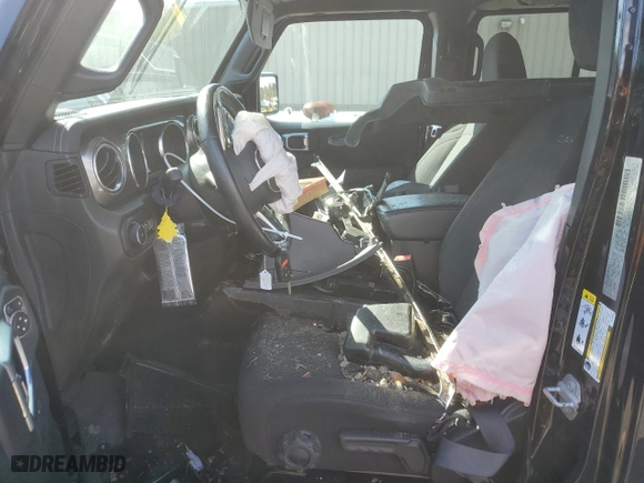 2019 Jeep Wrangler Unlimited Sahara Altitude with VIN 1C4HJXEG2KW588286, listed as a Copart auction lot 49374775 with 43,204 mi miles and Salvage Title. Bid and sale history available at carsss.com. Image 7.