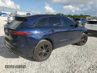 2021 Jaguar F-Pace S with VIN SADCJ2EU1MA681131, listed as a Copart auction lot 61207435 with 53,939 mi miles and Salvage title. Bid and sale history available at DreamBid. Image 3.