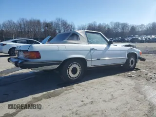 1982 Mercedes-Benz 380 SL with VIN WDBBA45A0CB010663, listed as a Copart auction lot 50511365 with 60,444 mi miles and Salvage Title. Bid and sale history available at DreamBid. Image 3.