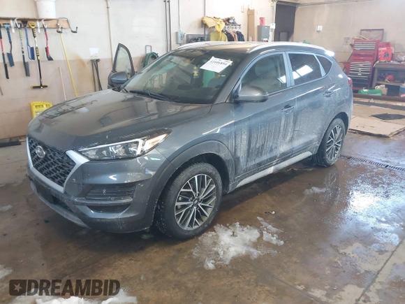 2019 Hyundai Tucson Ultimate with VIN KM8J3CAL0KU063161, listed as a IAAI auction lot 41606894 with 56,037 mi miles. Bid and sale history available at carsss.com. Image 2.