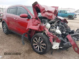 2017 Kia Sportage EX with VIN KNDPN3AC8H7124045, listed as a IAAI auction lot 41656874 with 1 mi miles. Bid and sale history available at carsss.com. Image 1.