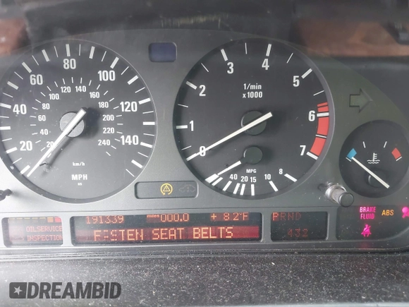 1997 BMW 5 Series 540i z VIN WBADE6327VBW50066, wystawiony jako IAAI lot #42149896 z przebiegiem 191 339 mil mil oraz . Historia ofert i sprzedaży dostępna na DreamBid. Obrazek 7.