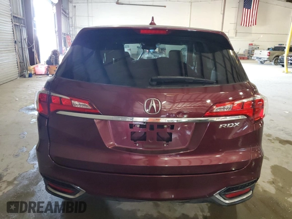 2017 Acura RDX with VIN 5J8TB3H34HL006838, listed as a Copart auction lot 43171295 with 95,592 mi miles and Salvage Title. Bid and sale history available at carsss.com. Image 6.