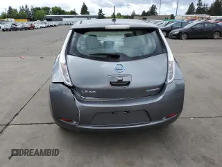 2015 Nissan LEAF SV with VIN 1N4AZ0CP5FC307552, listed as a Copart auction lot 56620624 with 40,007 mi miles and Salvage Title. Bid and sale history available at carsss.com. Image 6.