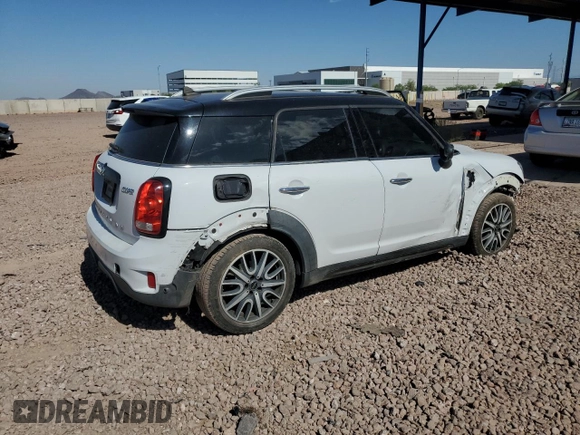 2018 MINI Countryman Cooper with VIN WMZYS7C30J3E08318, listed as a Copart auction lot 62304375 with 38,091 mi miles and Salvage title. Bid and sale history available at DreamBid. Image 3.