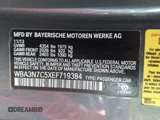 2014 BMW 4 Series 428i with VIN WBA3N7C5XEF719384, listed as a IAAI auction lot 41694678 with 115,517 mi miles and . Bid and sale history available at carsss.com. Image 9.