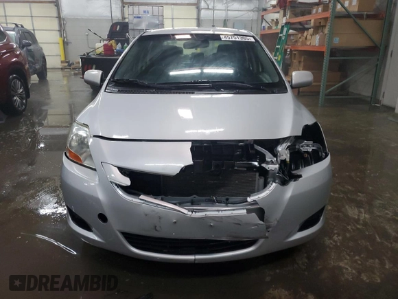 2007 Toyota Yaris with VIN JTDBT923571109568, listed as a Copart auction lot 45751305 with 124,836 mi miles and Salvage Title. Bid and sale history available at DreamBid. Image 5.