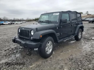 2018 Jeep Wrangler JK Unlimited Sport S with VIN 1C4HJWDG2JL925986, listed as a Copart auction lot 85048114 with 59,333 mi miles and Salvage Title. Bid and sale history available at carsss.com. Image 1.