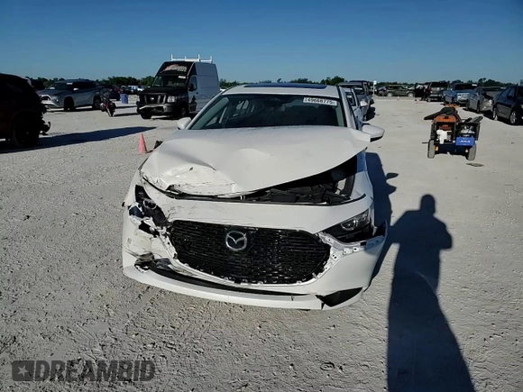 2025 Mazda 3 S Preferred with VIN 3MZBPACM4SM453138, listed as a Copart auction lot 49668775 with 3,975 mi miles and Salvage Title. Bid and sale history available at DreamBid. Image 10.