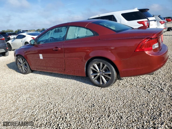 2013 Volvo C70 T5 with VIN YV1672MC8DJ143245, listed as a Copart auction lot 74175544 with 0 mi miles and Salvage Title. Bid and sale history available at carsss.com. Image 2.