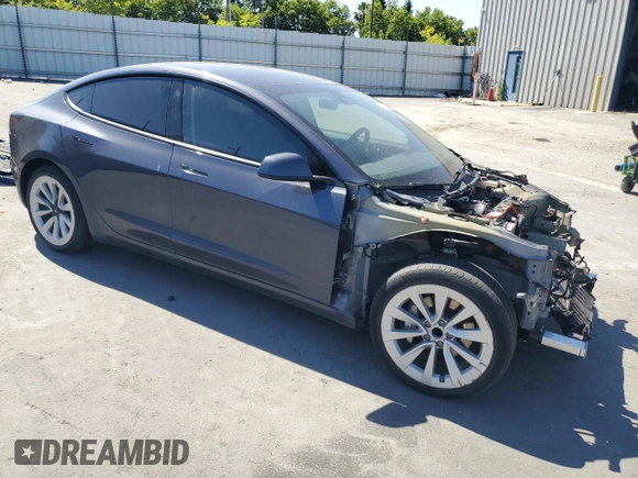 2023 Tesla Model 3 с VIN 5YJ3E1EA8PF512512, выставлен на аукционе Copart как лот 56300065 с пробегом 33 503 миль миль и Списание • Salvage title. История ставок и продаж доступна на DreamBid. Изображение 4.