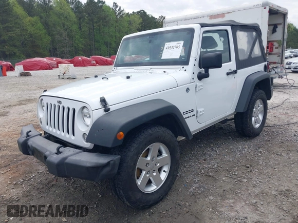 2015 Jeep Wrangler Sport with VIN 1C4AJWAG5FL757161, listed as a IAAI auction lot 41932705 with 172,519 mi miles and . Bid and sale history available at DreamBid. Image 18.