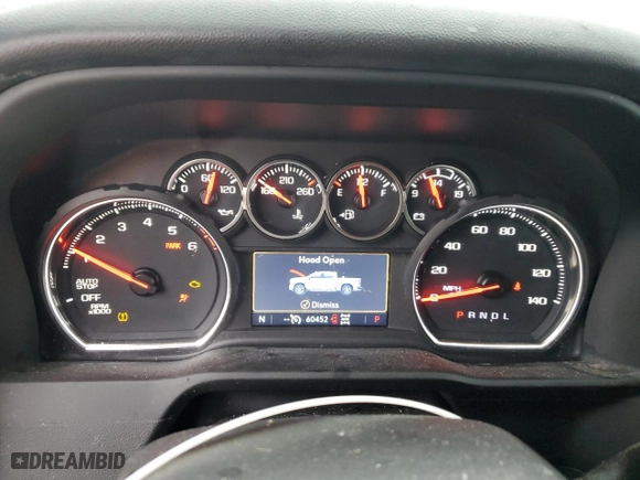 2022 Chevrolet Silverado 1500 LTD RST with VIN 3GCUYEED2NG185206, listed as a Copart auction lot 44762675 with 60,452 mi miles and Salvage Title. Bid and sale history available at carsss.com. Image 9.