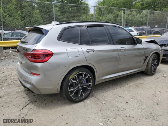 2020 BMW X3 M Competition with VIN 5YMTS0C08LLA57840, listed as a Copart auction lot 56067983 with 0 mi miles. Bid and sale history available at carsss.com. Image 3.