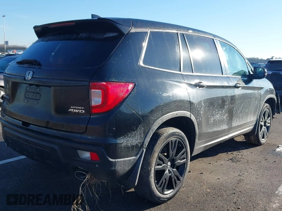 2021 Honda Passport Sport with VIN 5FNYF8H25MB030432, listed as a IAAI auction lot 41184469 with 44,315 mi miles and . Bid and sale history available at DreamBid. Image 4.