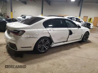 2020 BMW 7 Series 740i xDrive z VIN WBA7T4C04LGG62734, wystawiony jako Copart lot #54722014 z przebiegiem 77 203 mil mil oraz Szkoda całkowita • Salvage title. Historia ofert i sprzedaży dostępna na DreamBid. Obrazek 3.