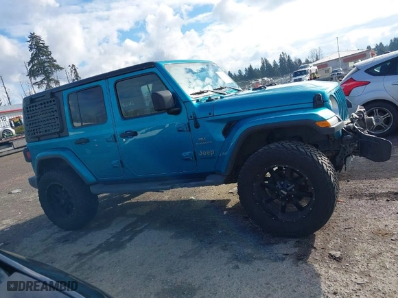 2020 Jeep Wrangler Unlimited North Edition with VIN 1C4HJXENXLW114506, listed as a IAAI auction lot 41539033 with 92,330 mi miles. Bid and sale history available at carsss.com. Image 13.