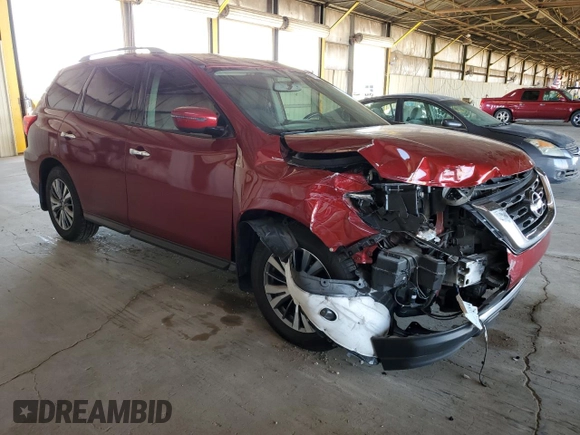 2020 Nissan Pathfinder SV with VIN 5N1DR2BN4LC595722, listed as a Copart auction lot 61621195 with 104,110 mi miles and Salvage title. Bid and sale history available at DreamBid. Image 4.
