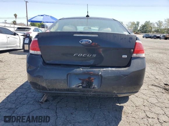 2011 Ford Focus SE with VIN 1FAHP3FN0BW111446, listed as a Copart auction lot 52160325 with 161,892 mi miles and Salvage Title. Bid and sale history available at carsss.com. Image 6.