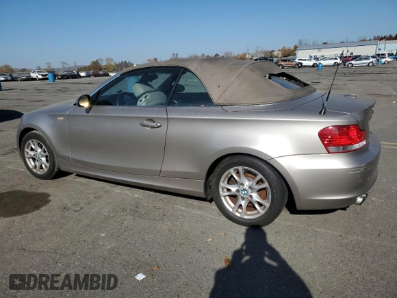 2008 BMW 1 Series 128i with VIN WBAUN13568VH80214, listed as a Copart auction lot 77264334 with 98,400 mi miles and Clean Title. Bid and sale history available at DreamBid. Image 2.