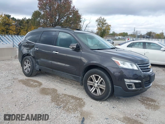 2015 Chevrolet Traverse LT with VIN 1GNKVHKDXFJ302706, listed as a IAAI auction lot 40741471 with 72,153 mi miles and . Bid and sale history available at DreamBid. Image 1.