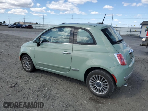 2012 FIAT 500 Lounge z VIN 3C3CFFCR0CT212479, wystawiony jako Copart lot #52833745 z przebiegiem 66 668 mil mil oraz Czysty tytuł • Clean title. Historia ofert i sprzedaży dostępna na DreamBid. Obrazek 2.