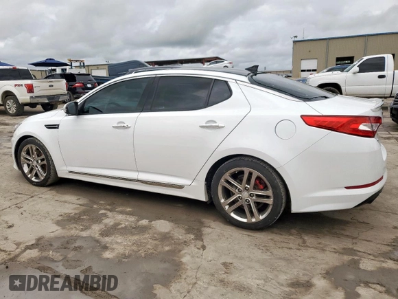 2013 Kia Optima SX with VIN 5XXGR4A69DG194031, listed as a Copart auction lot 60411945 with 120,419 mi miles and Clean title. Bid and sale history available at DreamBid. Image 2.
