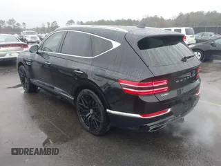 2022 Genesis GV80 with VIN KMUHCESC0NU083778, listed as a IAAI auction lot 41553215 with 93,384 mi miles and . Bid and sale history available at DreamBid. Image 3.