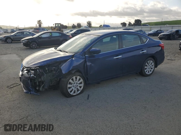 2017 Nissan Sentra S with VIN 3N1AB7AP1HY230136, listed as a Copart auction lot 50943125 with 64,616 mi miles and Salvage Title. Bid and sale history available at carsss.com. Image 1.