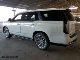 2021 Cadillac Escalade Premium Luxury with VIN 1GYS4CKL6MR271565, listed as a Copart auction lot 80558944 with 25,065 mi miles and Clean Title. Bid and sale history available at carsss.com. Image 2.