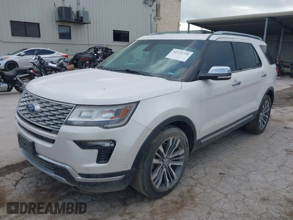 2018 Ford Explorer Platinum with VIN 1FM5K8HT7JGB88159, listed as a IAAI auction lot 42572735 with 133,718 mi miles and . Bid and sale history available at DreamBid. Image 16.