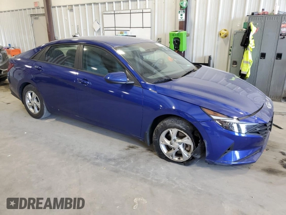 2023 Hyundai Elantra SE with VIN KMHLL4AG9PU594965, listed as a Copart auction lot 62406545 with 21,594 mi miles and Salvage title. Bid and sale history available at DreamBid. Image 4.