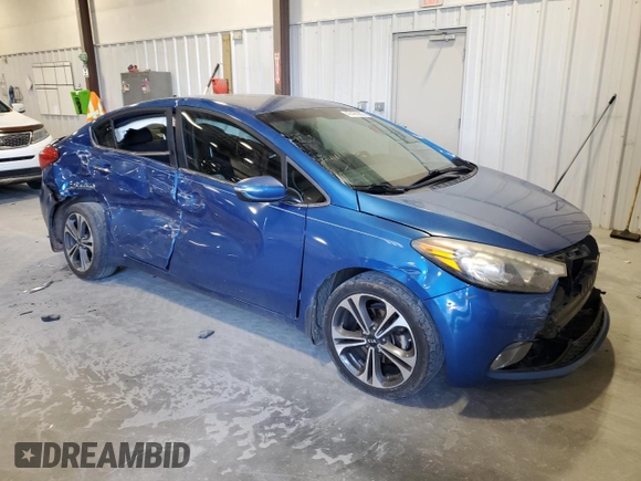 2014 Kia Forte EX with VIN KNAFX4A8XE5100826, listed as a Copart auction lot 47490905 with 123,266 mi miles and Salvage Title. Bid and sale history available at carsss.com. Image 4.