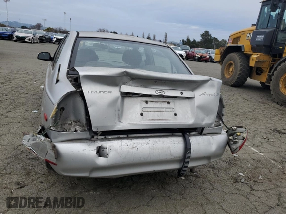 2002 Hyundai Accent GL with VIN KMHCG45C92U342413, listed as a Copart auction lot 45236555 with 120,207 mi miles and Salvage Title. Bid and sale history available at carsss.com. Image 6.