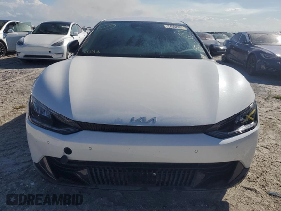 2022 Kia EV6 Wind with VIN KNDC34LA5N5030220, listed as a Copart auction lot 74602804 with 21,685 mi miles and Non Repairable. Bid and sale history available at carsss.com. Image 5.