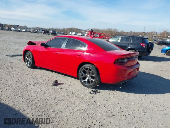 2015 Dodge Charger SXT with VIN 2C3CDXHG2FH852273, listed as a IAAI auction lot 40887122 with Not Provided miles and . Bid and sale history available at DreamBid. Image 3.