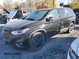 2021 Chevrolet Traverse RS with VIN 1GNEVJKW0MJ243183, listed as a Copart auction lot 44626405 with 51,452 mi miles and Salvage Title. Bid and sale history available at carsss.com. Image 1.